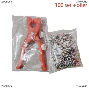 [COD] ZHONGYI0 Plier Công Cụ Colour Kim Loại Snap May Nút Claw Set Hollow Rắn Snap Chốt Kit Cho Cài Đặt Quần Áo Túi