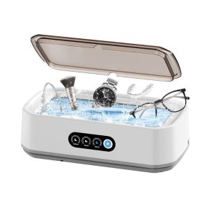 JACIRCLE Ultrasonic Cleaner 650ml Large Capacity Cleaning Machine  Fast Powerful Jewelry Brace Glasses Jewelry Cleaning Machine