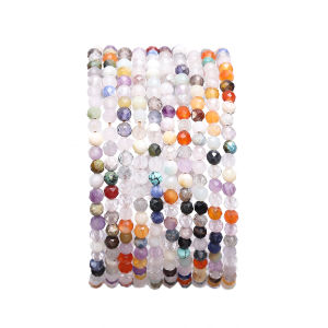 3-3.5มม.ประมาณ110-160Pcs Facetedธรรมชาติลูกปัดหินคริสตัลควอตช์สีชมพูอัญมณีลูกปัดสำหรับเครื่องประดับทำลูกปัดกำไลDIYสร้อยคอ