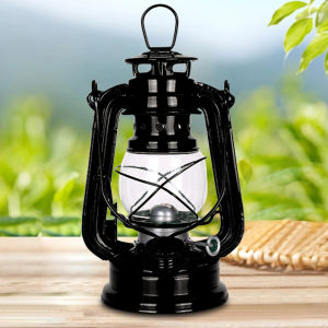 Metal Kerosene Lantern - Ideal for Camping and Hiking Stylish Hurricane Table Lamp for Outdoor Use