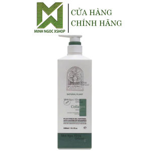 Dầu gội xả cho tóc dầu gàu rụng Plus Vinge Collagen Xanh 1000ML Mẫu Mới 2025