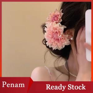 [PAM] Bohemian Vacation Style Flower Hair Clips Fashion Simulation Flower Hairpin For Women Girls Sweet Hair Accessories Gifts
