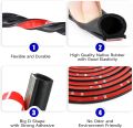 D-Shape Car Door Rubber Seal Strip,Black Automotive Weather Stripping with Self-Adhesive to Reduce Noise and Water-Leaking fit Most Car,Truck,SUV,RV,Boat and Home Application,18ft (18ft). 