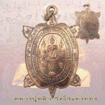รูปจากผู้ขายบน Lazada: หลวงปู่หลิว เหรียญพญาเต่าเรือน รุ่นปางเปิดโลก พิมพ์ใหญ่ วัดไร่แตงทอง ปี 39 ตั้งราคา ฿240 ขายแล้ว 30 ชิ้น