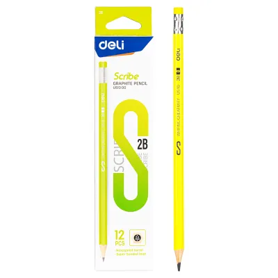 Deli Scribe Pencil 2B EU51000 (12pcs/box) 7535U51000P12