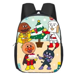 40cm Anpanman Fashion Schoolbag Student Backpack Kindergarten Personality Cartoon Polyester Shoulder Bag