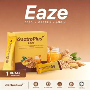 [OFFICIAL GAZTROPLUS HQ] GaztroPlus Eaze 15 Sachets | Botanical Ginger Honey Blend for Gastro Digestive Support