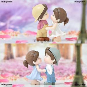 [COD] mingxuan 1 Pair Dancing couple Miniature Desktop Home Decor Cake Ornament Gifts Dollhouse