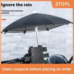 【ZTOYL】 Xe máy điện thoại di động chủ đứng & ô không ướt dù để che nắng xe đạp ngoài trời scooter điện thoại Clip Handlebar núi