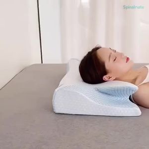 Spinalmate CoolLux Ergonomic Memory Foam CoolTech Contour Butterfly Pillow Neck & Shoulder Support Pillow Sleep Pillow for Daily Rest Ready Stock