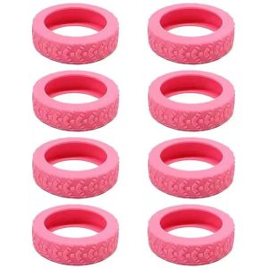 【SG READY STOCK】8Pcs Rubber Ring Flexible Luggage Wheel Covers New Upgrade Diameter 42 mm Suitcase Wheels Protection Cover Silicone Thick Flexible Flat Replacement Universal Luggage Wheel Ring