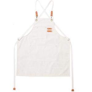Thickened Canvas Work Apron Water Resistant MultiPurpose For Kitchen Gardening Salon Adjustable Belt Utility Pocket