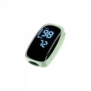 Finger Pulse Oximeter Fingertip Blood Oxygen Saturation with Pulse Monitor Rechargeable Accurate Spo2 Reading for Home Outdoor Sports，Green