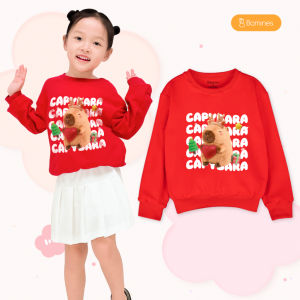 Áo nỉ da cá bé gái bé trai Capybara Bomines Áo sweater cho bé 3 -12 tuổi 14-40kg ATDBB3TIM