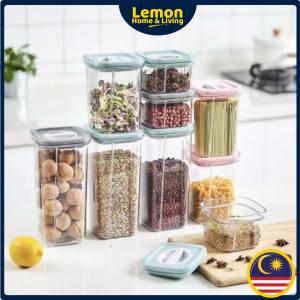 🍋READY STOCK LEMON🍋 Airtight Twist Lock Plastic Food Storage Box FoodD Container Bekas Kedap Udara Bekas Makanan kacang