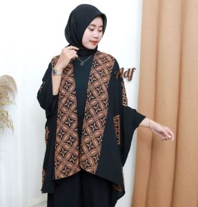 OUTIFT WANITA KONDANGAN OUTER KARDIGAN BATIK