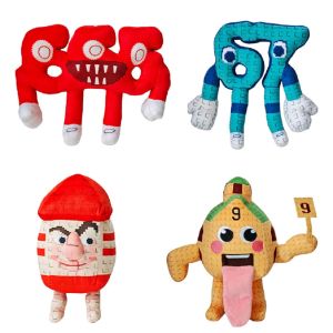 New steal a brainrot Sammy Jandel plush Funny No. 9 No. 67 Plush Tongue Spitting Handheld Number 9 Stuffed Digital Doll Toy Gift