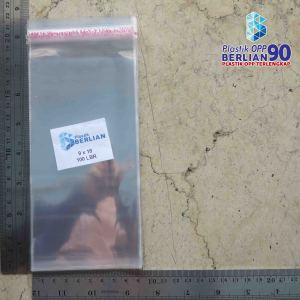 9 x 18 cm Plastik Opp 18 micron ( Tipis ) isi 100 lembar