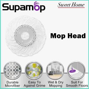 Sweet Home Taiwan No1 Supamop SH350-8 Purple Manual Press Dehydrate System Cleaning Mop Spin Mop