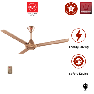 KDK 60” Ceiling Fan / Kipas Siling (Copper Brown)  K15W0