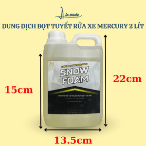 Nước Rửa Xe Siêu Bọt Tuyết Chuyên Dụng MERGURY Can 1L-5L Nhập Khẩu Chính Hãng - À La Mode