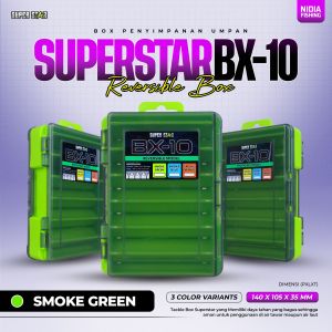 Box Peralatan Pancing Super Star BX-10 Tackle Box Reversible