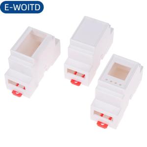 E-WOITD  1PC Din Rail PLC Hộp nối nhựa điện tử hộp dự án trường hợp 4 màu sắc 88x37x59mm 35-Rail gắn cụ nhà ở