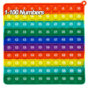 Silicone Pop Math Toy Multiplication Push Fidget Kids Learning Numbers Stationery Latihan Darab