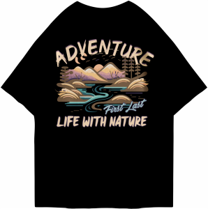 Kaos Oversized Tshirt Adv3ntur3 Gambar Depan Belakang/Kaos Oversize Wanita/Pria