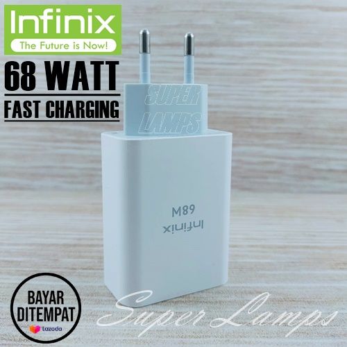 INFINIX Adapter ( KEPALA CHARGER ) 68 WATT Original 100 Fast Charging