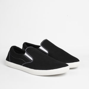 Sepatu Pria Slip On Walkers Black White OG Korean Style Sepatu Slop Pria Wanita Sekolah Casual Sepatu Selop Termurah