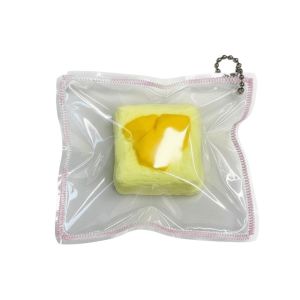 FOUNDTWO Creative Simulated Food Pinching Toy Super Soft Food-Grade Silicone Fruit Squishy Toy Non Stick Non Toxic Pudding Slow Rising Squeeze Toy Adults