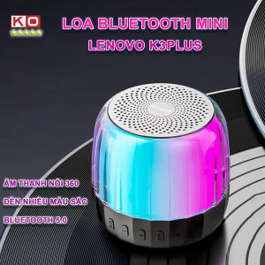 LOA BLUETOOTH KHÔNG DÂY LENOVO K3PLUS - LED RGB NHIỀU MÀU SẮC