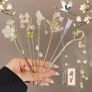 【VanHariacc】ใหม่สไตล์จีนสไตล์โบราณ Hanfu กิ๊บโลหะ 2025 กิ๊บติดผมสไตล์ใหม่ Hanfu Cheongsam Headwear