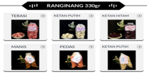 Rengginang / Ranginang / Rangginang Gendul Terasi Mentah Murah - isi 25pcs Asli Ciparay