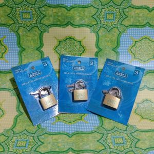 Gembok Kecil Pintu Kuning Press Axell 25mm
