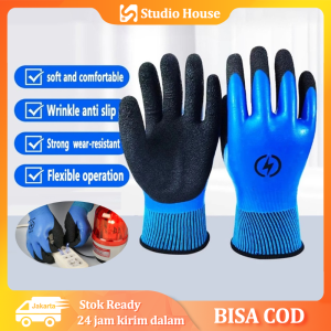 Sarung Tangan Isolasi 1000V Sarung Tangan Anti Sengatan Listrik 1000V Sarung Tangan Sarung Tangan Listrik Anti 1000v Sarung Tangan Insulasi Gloves Dua Sisi Sarung Tangan Isolasi Untuk Teknisi Listrik