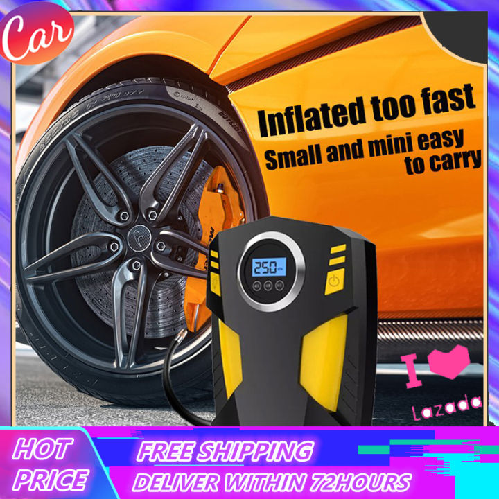 Tire Inflator For Car Air Compressor Portable Car Tire Air Pump Air