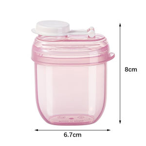 4-Grids Portable Food Storage Box Baby Milk Powder Dispenser Food Container Snack Dispenser