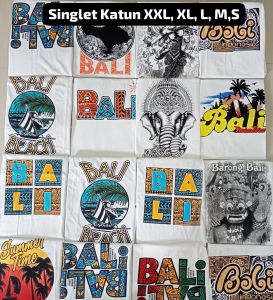 KAOS BALI SINGLET PUTIH