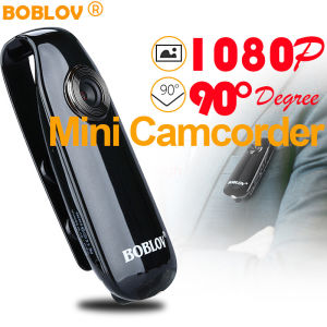BOBLOV 007 Body Mini Action Camera HD 1080P 128GB Work 3H Sport Motion Detect Camera DVR Video Audio Recorder Bike Motorcycle Dash Cam Camcorder Bodycam for Vlogging