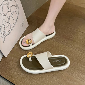 [Free Shipping]WomenS Summer Flip-Flops Versatile Flat-Soled Soft-Soled Outdoor Beach Sandals Slip-Resistant Sandals