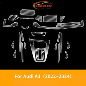 Audi A3 2021 - 2023 Full bộ tặng dán hõmDán PPF bảo vệ nội thất chống xước và luôn bóng đẹp
