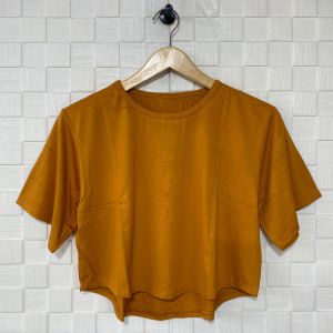 SRA CROP TOP BASIC POLOS WANITA / T-SHIRT / KAOS POLOS SPANDEK RAYON / SYAFIQA21