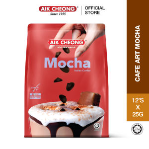 AIK CHEONG 3in1 Mocha Instant Premix 300g (25g x 12sachets) - Cafe Art