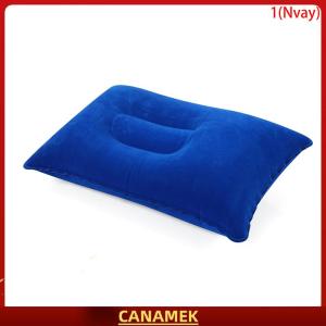 Miễn phí vận chuyển✨ Inflatable không khí gối giường ngủ cắm trại gối PVC Nylon cổ gối
