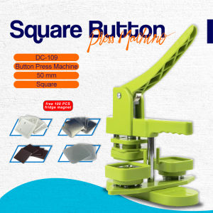 VSPH Square Button Maker Press Machine 2x2 inches with FREEE 100pcs fridge magnet