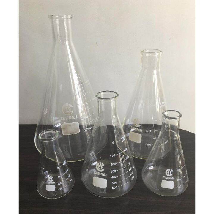 Cordial Erlenmeyer Flask Borosilicate Glass For Laboratories Lazada Ph