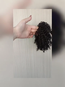 High Temperature Fiber Hairpiece Curls Hair Bun Hairtie Elastic Scrunchie For Theme Parties and Special Event