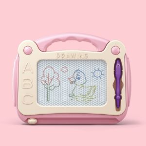 Kids Color Magnetic Drawing Board with Stand Writing Doodle Board Early Educational Toy Gift